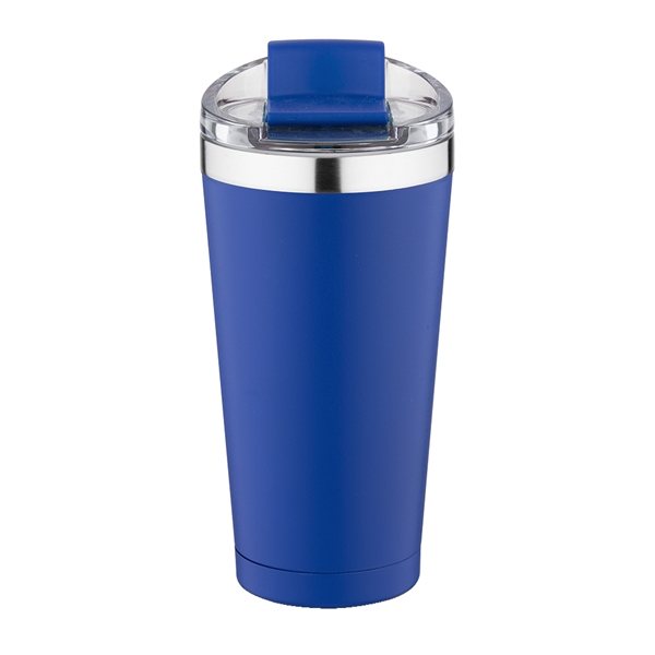 aerial view a blue 20 oz basecamp mckinley tumbler, image 6 of 6