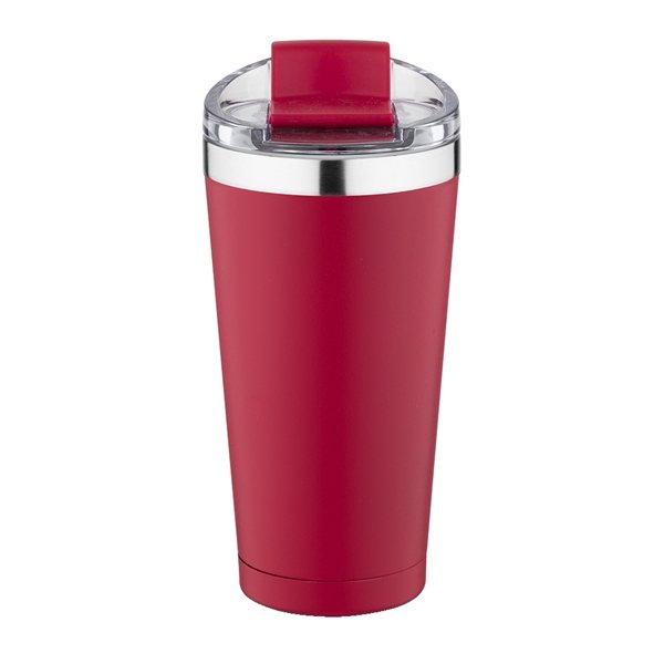 aerial view a red 20 oz basecamp mckinley tumbler, image 6 of 7