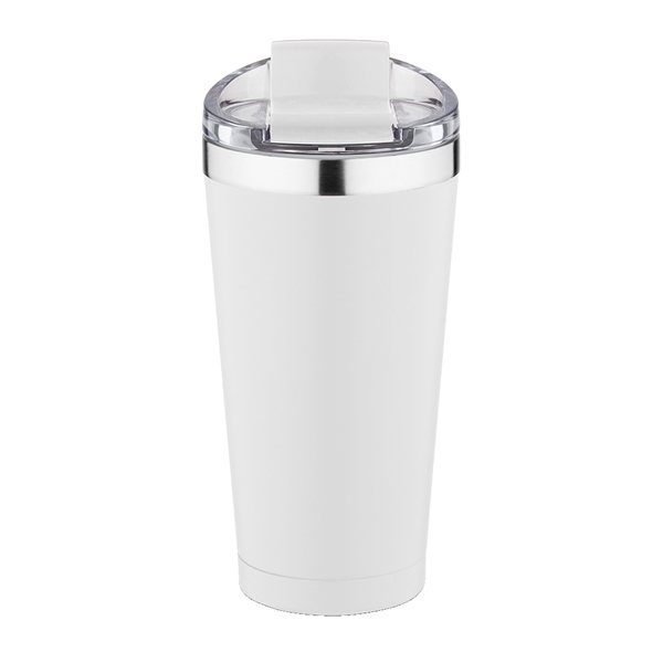 aerial view a white 20 oz basecamp mckinley tumbler, image 6 of 7