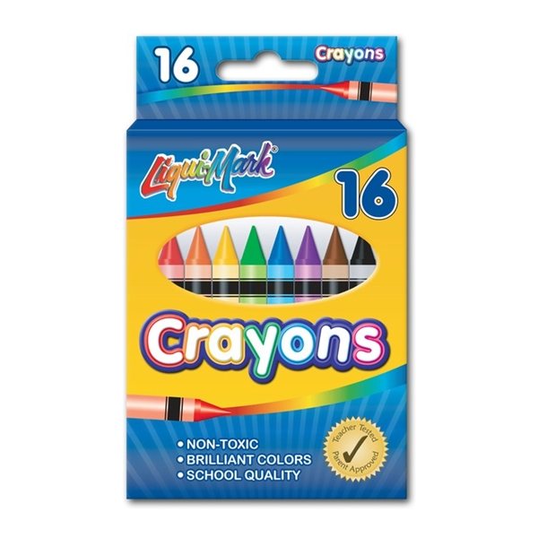Colorful Set Of 16 Crayons
