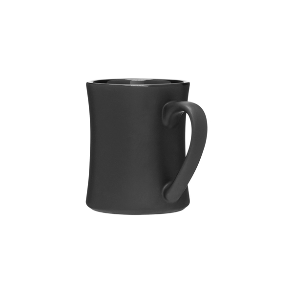aerial view a black 15 oz bedford mug - black, image 5 of 5