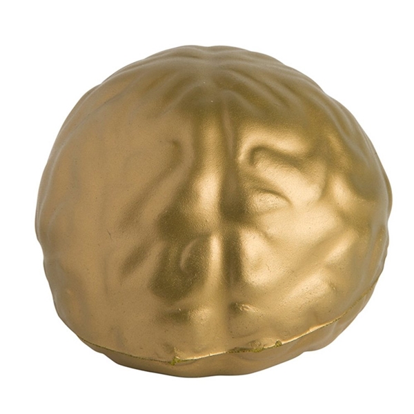 aerial view a gold brain squeezies - stress reliever, image 3 of 4