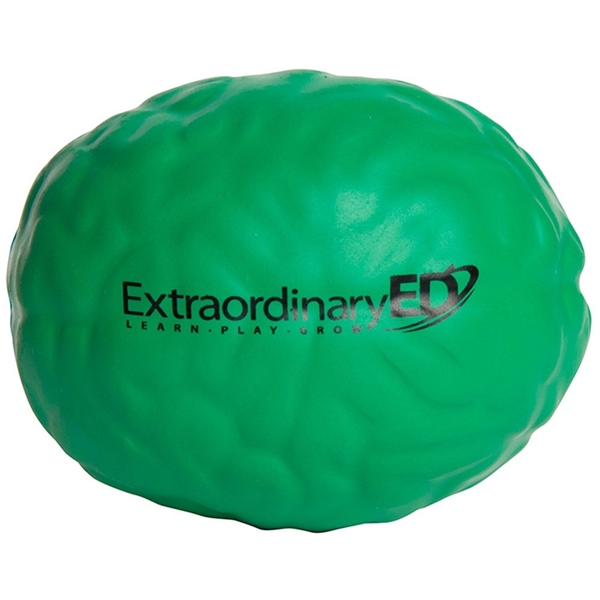 aerial view a green brain squeezies - stress reliever, image 5 of 10