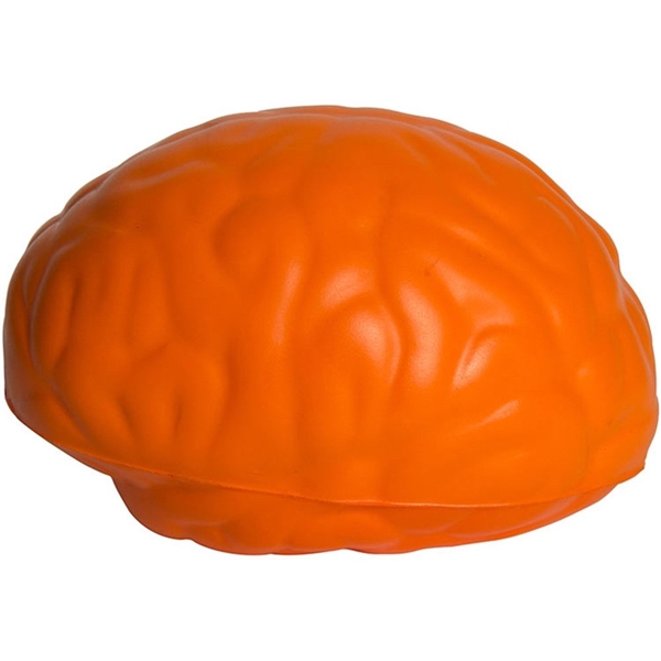 aerial view a orange brain squeezies - stress reliever, image 3 of 5