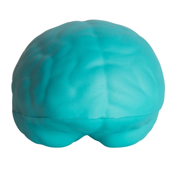 aerial view a teal brain squeezies - stress reliever, image 3 of 5