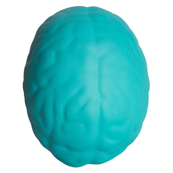 aerial view a teal brain squeezies - stress reliever, image 4 of 5