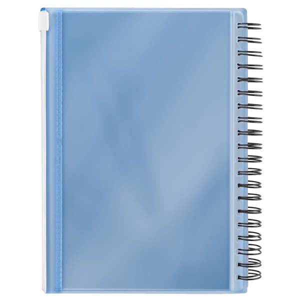 aerial view a blue pocket buddy notebook, image 4 of 4