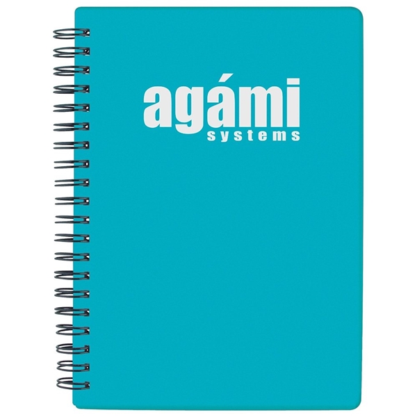 aerial view a teal pocket buddy notebook, image 3 of 4