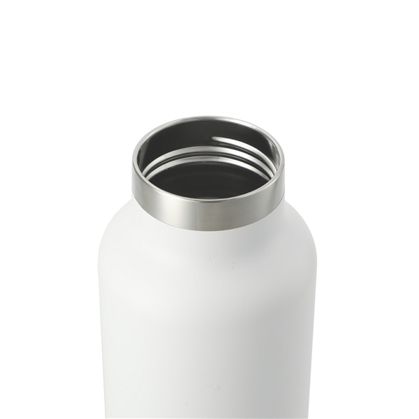 aerial view a white thor copper vacuum insulated 22oz water bottle, image 9 of 9