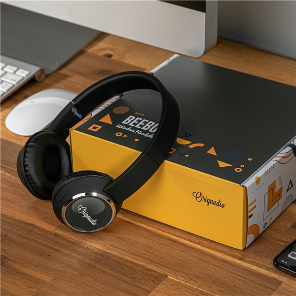 aerial view a group of beebop(tm) wireless headphones, image 2 of 6