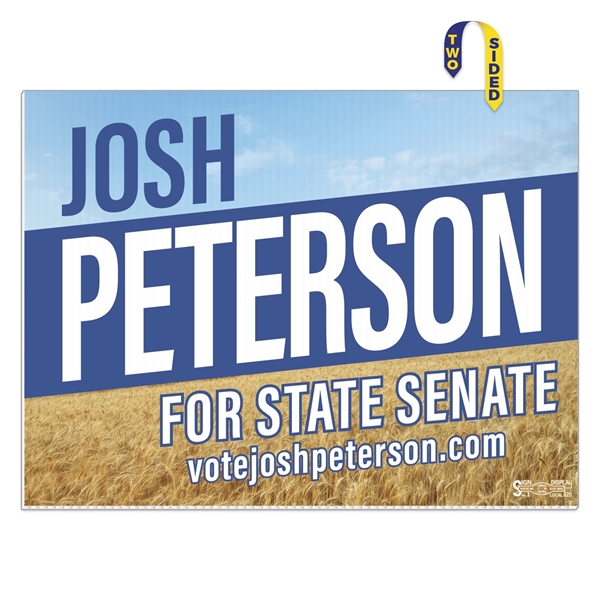 Corrugated Plastic Sign 18 x 24 2 Sides Full Color Bleed