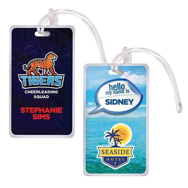 2.5 x 4.25 Deluxe Full Color Luggage Tag