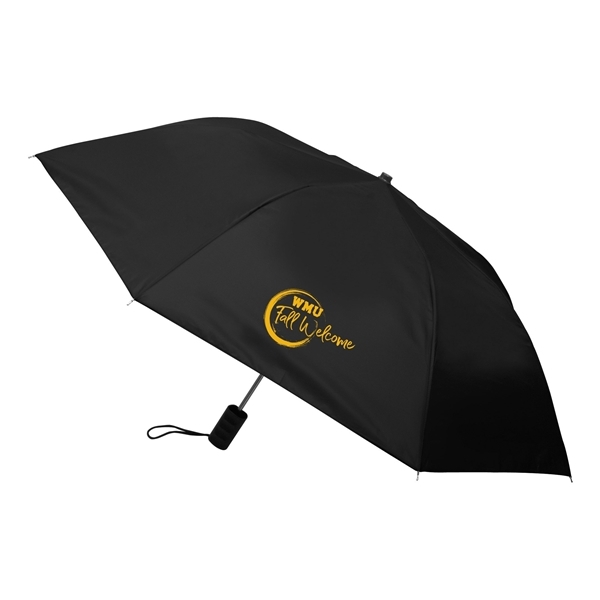 aerial view a black shed rain(tm) 40 economy auto - open compact umbrella, image 2 of 2