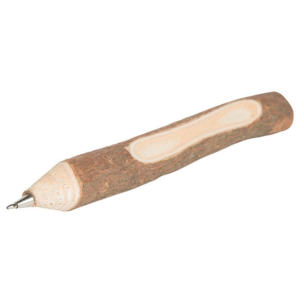 aerial view a wood wooden twig ball pen, image 7 of 8