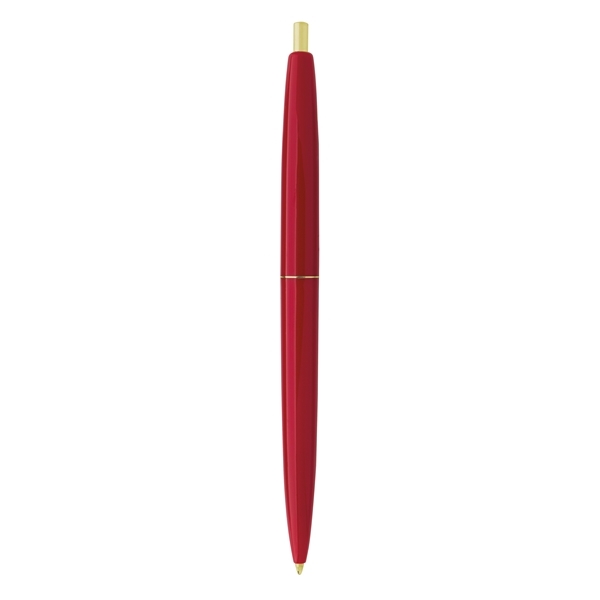 aerial view a red barrel & red cap gold trim pens, image 5 of 7
