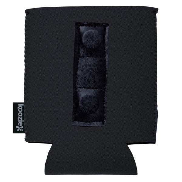 aerial view a black koozie(r) magnetic can cooler, image 5 of 6