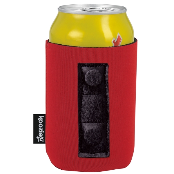 aerial view a red koozie(r) magnetic can cooler, image 9 of 11