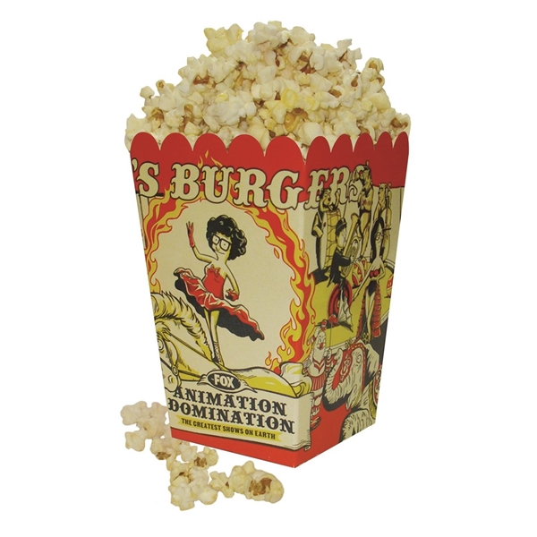 Small Scoop Popcorn Box Full Color 32 oz