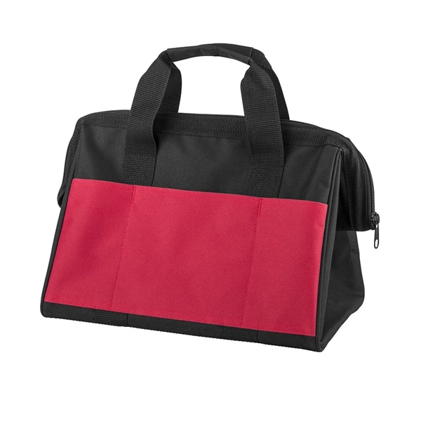 aerial view a red durable fix - it tool storage bag, image 4 of 11