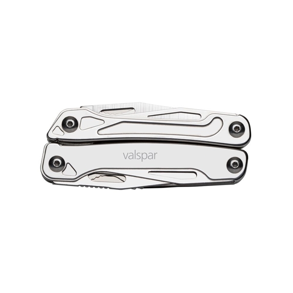 aerial view a stainless steel basecamp(r) wolverine multi tool, image 3 of 6