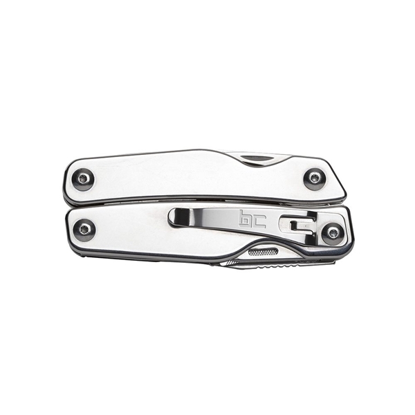 aerial view a stainless steel basecamp(r) wolverine multi tool, image 4 of 6