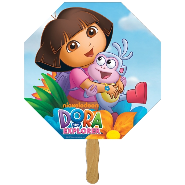 9 Octagon Hand Fan - Paper Products