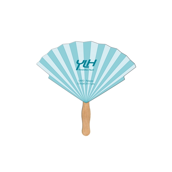 Oriental Hand Fan Full Color (2 Sides) - Paper Products
