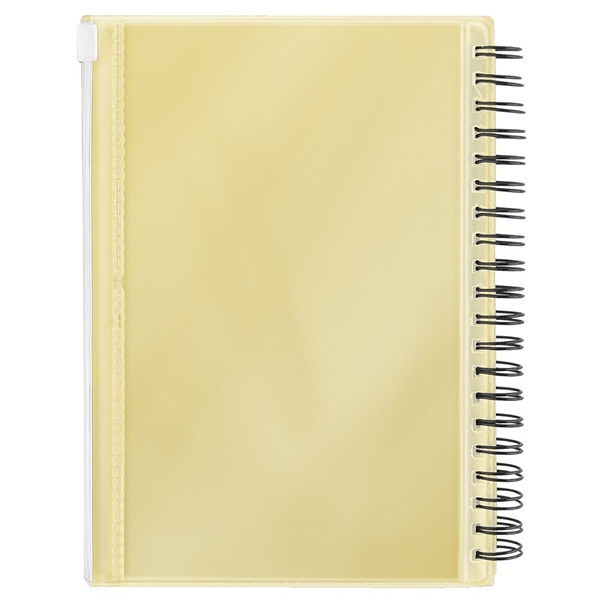 aerial view a yellow pocket buddy notebook, image 3 of 3