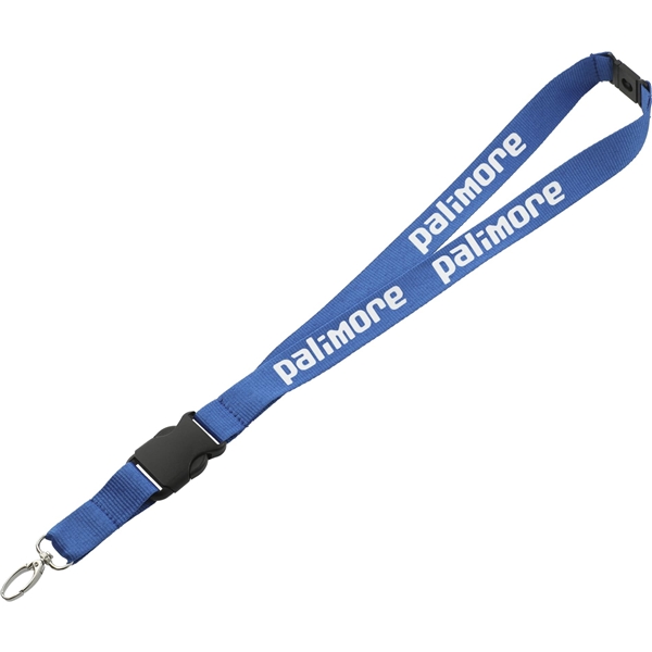 aerial view a royal blue hang in there lanyard, image 2 of 3