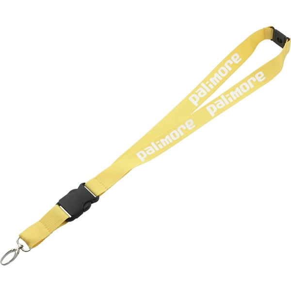aerial view a yellow hang in there lanyard, image 2 of 3