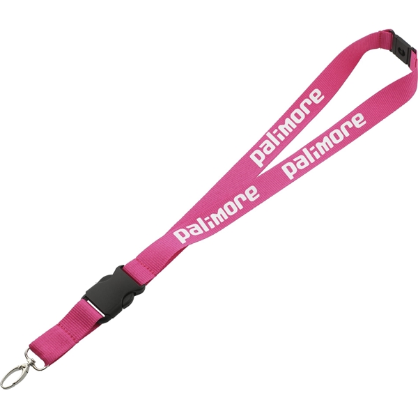aerial view a pink hang in there lanyard, image 2 of 3