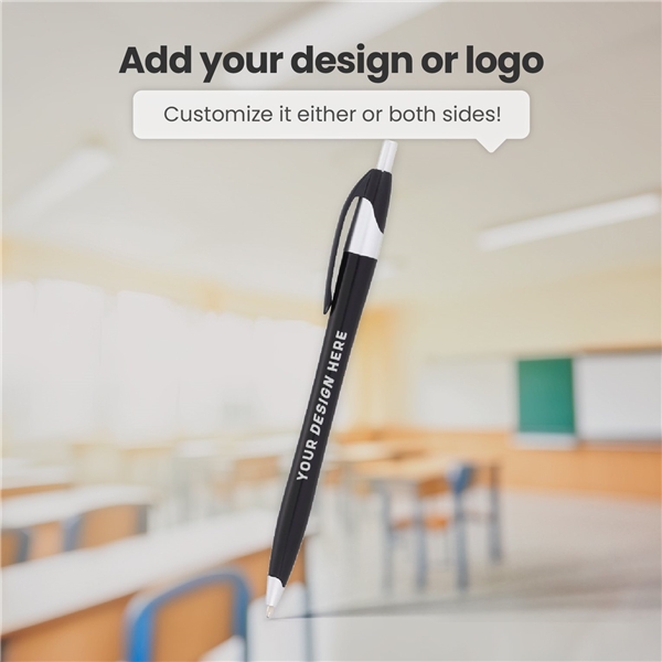 aerial view a group of cougar multi color click ballpoint pen, custom pens, image 3 of 5