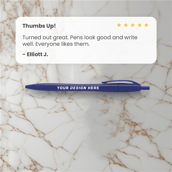 aerial view a group of cougar multi color click ballpoint pen, custom pens, image 4 of 5