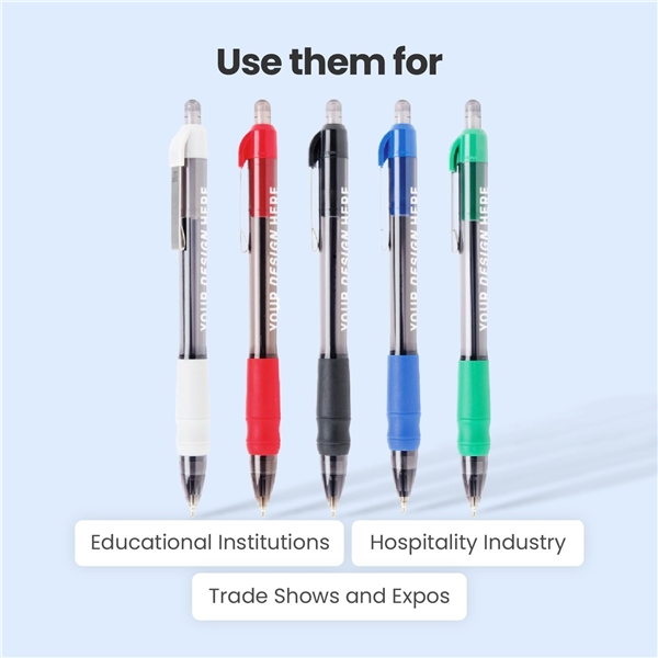 aerial view a group of maxglide click(r) corporate arrow pen, image 3 of 6