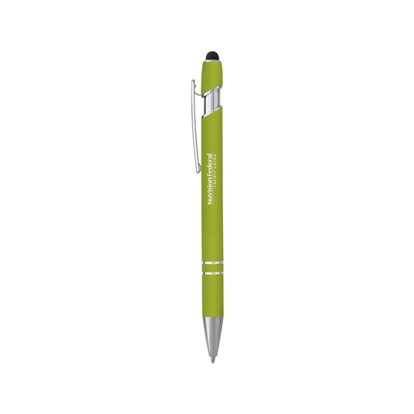 aerial view a lime green pen with stylus, image 3 of 5