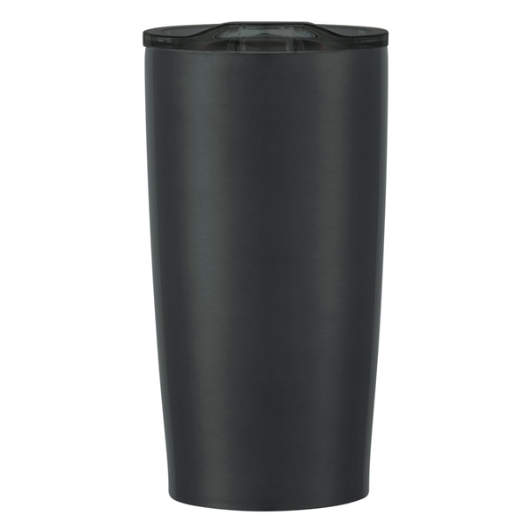 aerial view a matte black with charcoal lid 20 oz himalayan tumbler, image 2 of 6