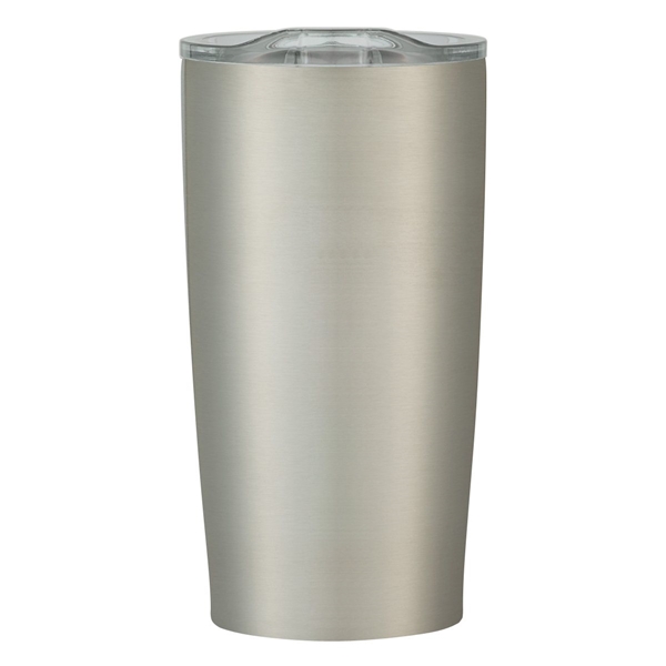 aerial view a silver with clear lid 20 oz himalayan tumbler, image 2 of 6