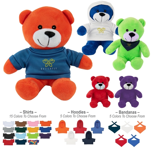 6 Color Buddy Bear - BANDANA