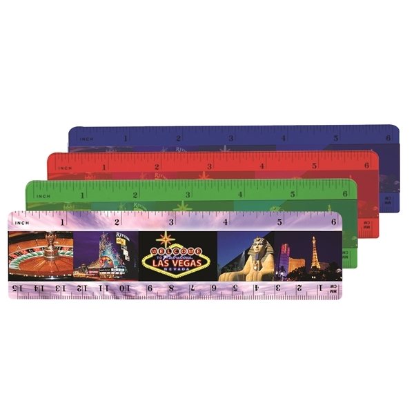 6 Plastic Ruler (back), Full Color Digital