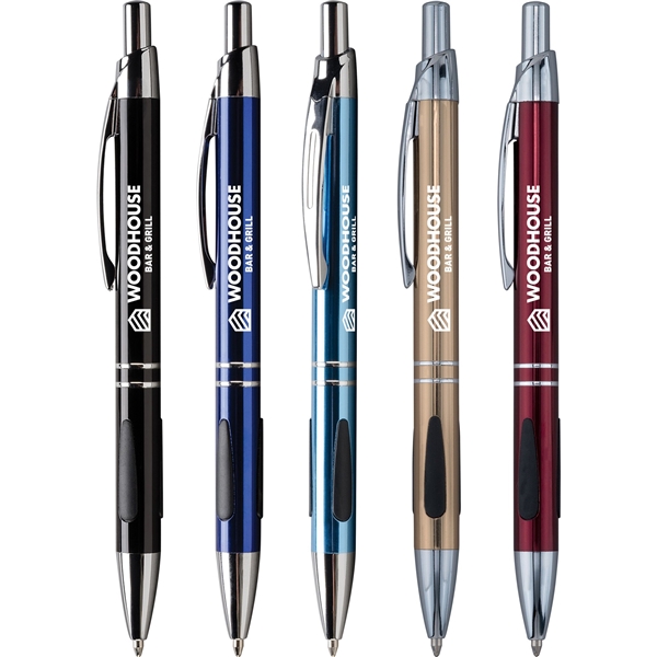 Promotional Pen with striking silver accents
