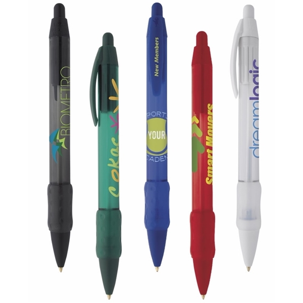 Promotional WideBody Clear Grip Pen