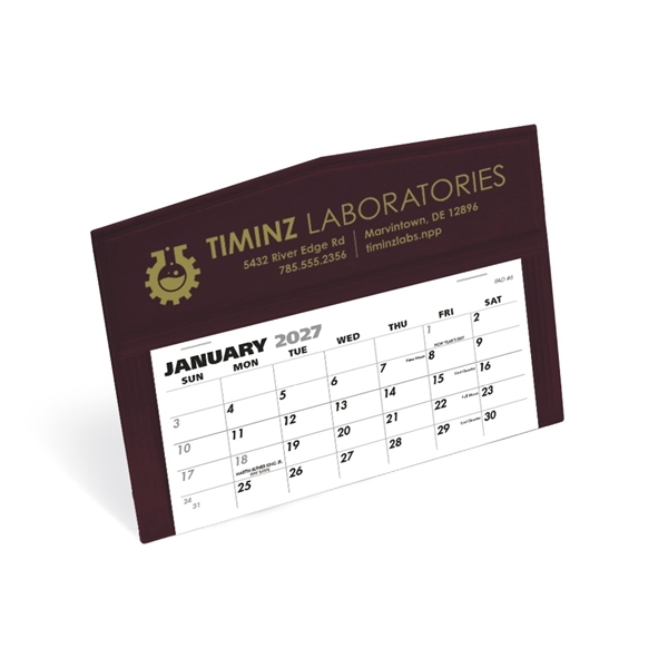aerial view a maroon legacy desk calendars by triumph(r), image 3 of 4
