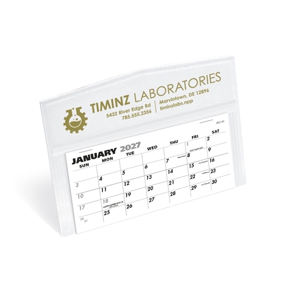aerial view a white legacy desk calendars by triumph(r), image 3 of 4
