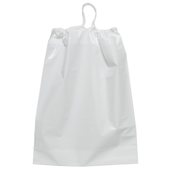 Promotional Plastic Bag w / Cotton Drawstring 12X 16