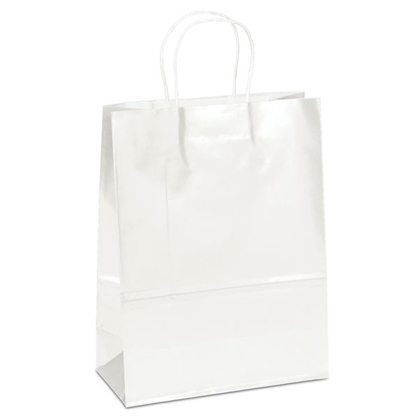 Promotional Amber White Paper Bag