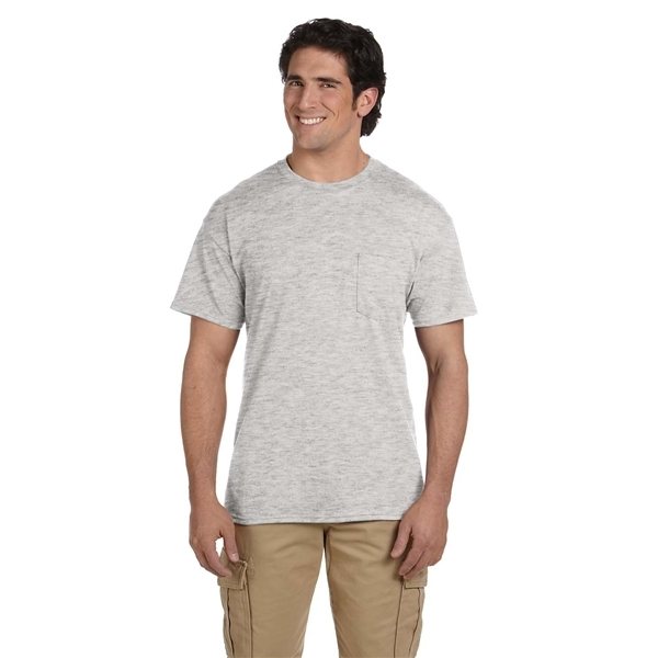 Promotional Gildan(R) DryBlend(R) 5.5 oz, 50/50 Pocket T - Shirt - Heathers