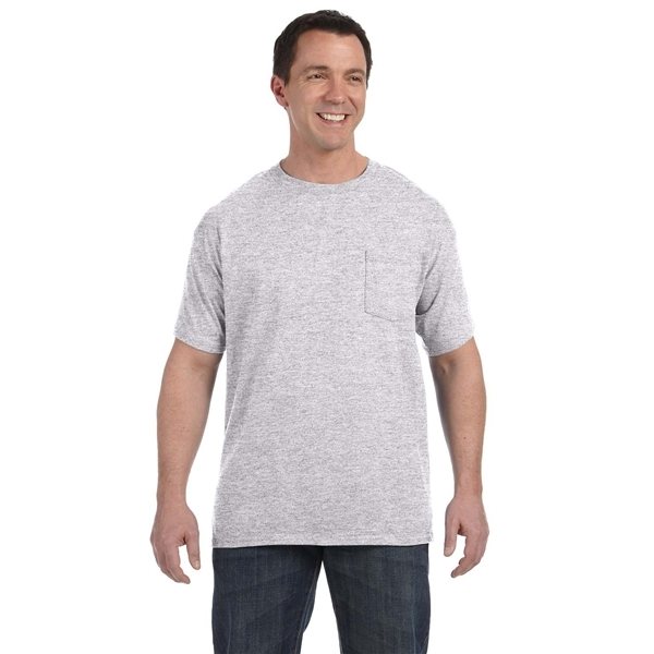Promotional Hanes 6.1 oz Tagless(R) Pocket T - Shirt - 5590 - Heathers