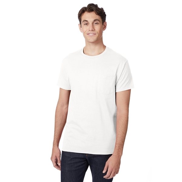 Promotional Hanes 6.1 oz Tagless(R) Pocket T - Shirt - 5590 - Neutrals