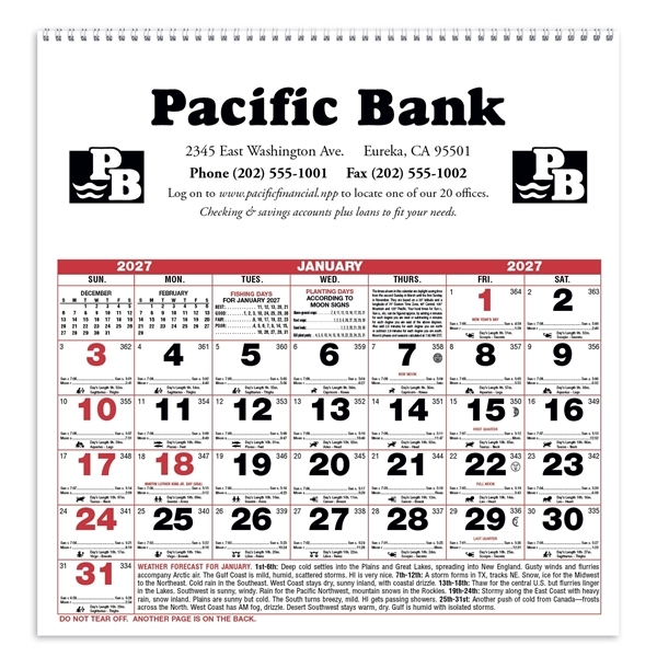 Promotional Small Almanac Calendar