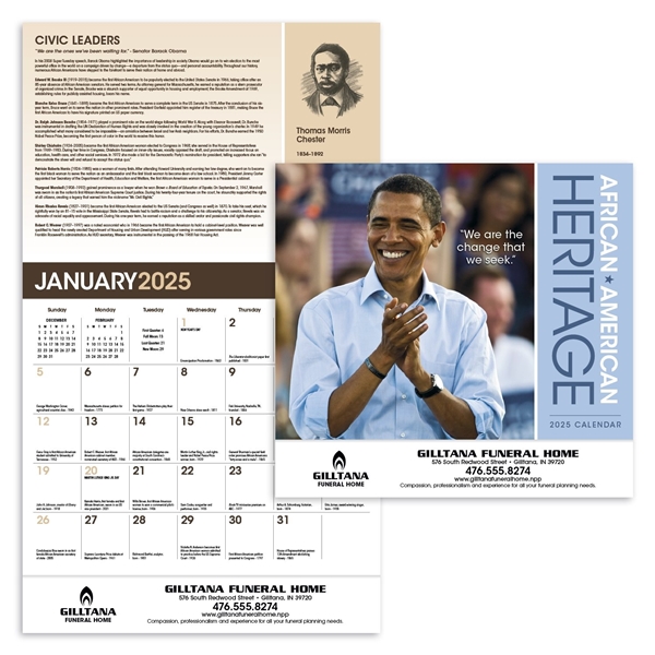 Promotional African - American Heritage Barack Obama - Triumph(R) Calendars